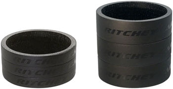 Ritchey-WCS-Headset-Stack-Spacer---1-1-8--3x5mm-and-3x10mm-Carbon-Matte-Black