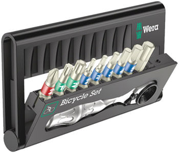 Wera-Bicycle-Set-9---Mini-Bit--Ratchet-and-Bits-Tool-Set