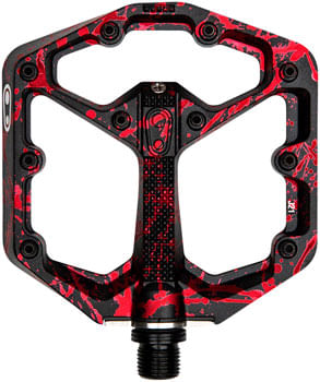 Crank-Brothers-Stamp-7-Pedals---Platform-Aluminum-9-16--Limited-Edition-Splatter-Paint-Red-Small