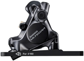 Shimano-Ultegra-BR-8170-Hydraulic-Disc-Brake-Caliper---Front,-Flat-Mount,-For-140/160mm-Rotor,-Finned-Resin-Brake-Pads