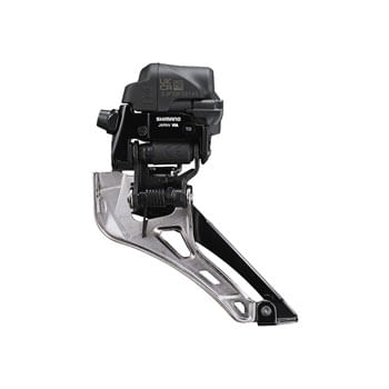 Shimano-Dura-Ace-FD-R9250-Di2-Front-Derailleur---2x12-Speed-Braze-on-Down-Swing-For-50-55t-Max-Black-Silver