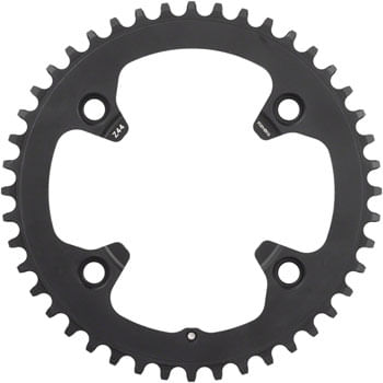 Campagnolo-EKAR-1x-13-Speed-Chainring-and-Bolt-Set---44t-123mm-Campagnolo-Asymmetric-4-Bolt-Black