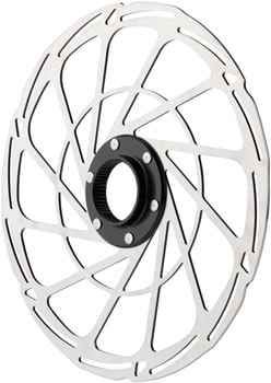 Jagwire-Sport-SR1-Disc-Brake-Rotor---220mm,-Center-Lock,-Silver