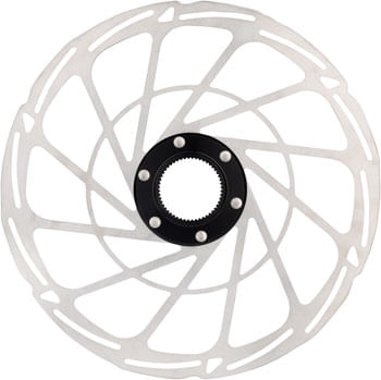 Jagwire-Sport-SR1-Disc-Brake-Rotor---220mm,-Center-Lock,-Silver