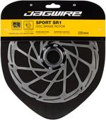 Jagwire-Sport-SR1-Disc-Brake-Rotor---220mm,-Center-Lock,-Silver