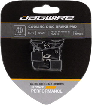 Jagwire-Elite-Cooling-Disc-Brake-Pad---Semi-Metallic,-Aluminum-Backed,-Fits-SRAM-Red-22-(B1),-Force-22-(A1),-Rival-22-(A1),-Apex-1-(A1)