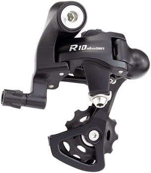 microSHIFT-R10-Rear-Derailleur---10-Speed-Short-Cage-Shimano-Compatible-Black