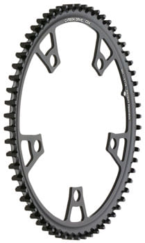 Gates Carbon Drive CDX CenterTrack Front Belt Drive Ring - 70t, 5-Bolt, 130mm BCD, Black