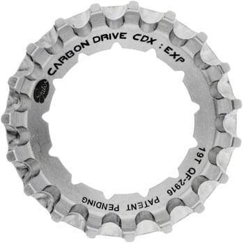 Gates Carbon Drive CDX:EXP Centerlock Rear Sprocket - 19t, Rohloff Splined, Silver