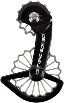 CeramicSpeed OSPW Pulley Wheel System for Shimano Dura-Ace 9250/Ultegra 8150 - Coated Races, 3D Printed Ti Pulley, Carbon Cage