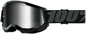 100% Strata 2 Goggles - Black/Mirror Silver Lens