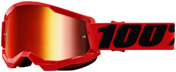 100% Strata 2 Goggles - Red/Mirror Red Lens