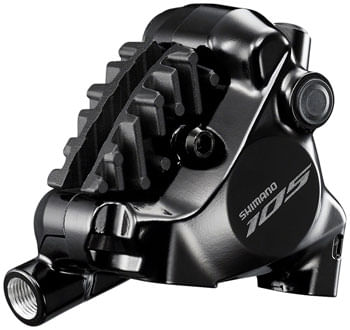 Shimano-105-BR-R7170-Road-Hydraulic-Disc-Brake-Caliper---Rear,-Flat-Mount,-L03A-Resin-Pads-with-Fins
