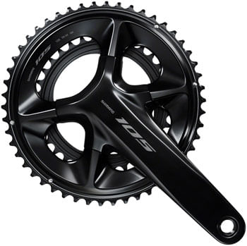 Shimano-105-FC-R7100-Crankset---165mm-12-Speed-50-34t-110-Asymmetric-BCD-Hollowtech-II-Spindle-Interface-Black