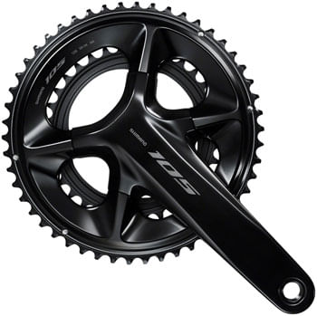 Shimano-105-FC-R7100-Crankset---170mm-12-Speed-50-34t-110-Asymmetric-BCD-Hollowtech-II-Spindle-Interface-Black