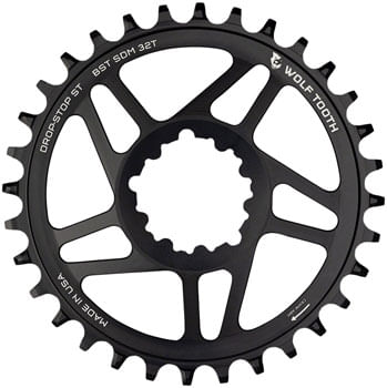 Wolf-Tooth-Direct-Mount-Chainring---32t,-SRAM-Direct-Mount,-For-SRAM-3-Bolt-Boost,-Requires-12-Speed-Hyperglide+-Chain,-Black