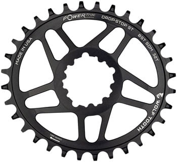 Wolf-Tooth-Elliptical-Direct-Mount-Chainring---34t,-SRAM-Direct-Mount,-For-SRAM-3-Bolt-Boost-Cranks,-Requires-Hyperglide+-Chain,-Black