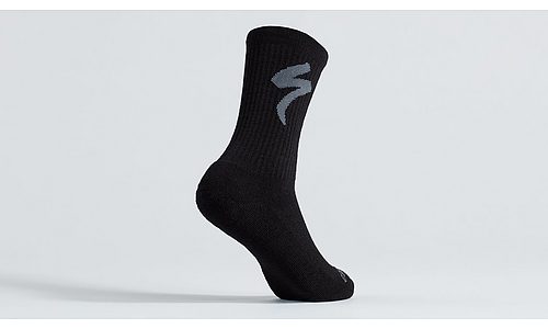 Merino Midweight Tall Logo Socks