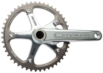 SRAM Omnium 170mm Track Crankset Silver Arms 48T Black Chainring