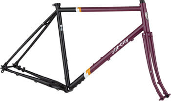 All-City-Gorilla-Monsoon-Frameset---650b-Steel-Charred-Berry-49cm