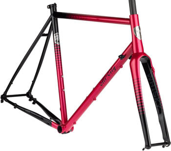 All-City-Zig-Zag-Frameset---700c,-Steel,-Sour-Cherry-Seltzer,-55cm