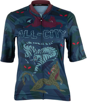 All-City-Night-Claw-Women-s-Jersey---Dark-Teal-Spruce-Green-Mulberry-X-Large