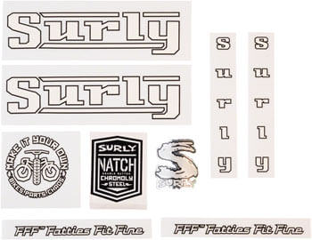 Surly Pacer Decal Set - White