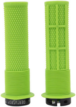 DMR DeathGrip Flanged Grips - Thin, Lock-On, Sick Green