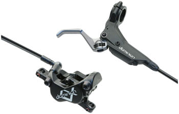 Hayes Dominion A4 Disc Brake and SRL Lever - Rear, Hydraulic, Post Mount, Stealth Black/Gray