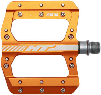 HT Components AE12 Pedals - Platform, Aluminum, 9/16", Orange