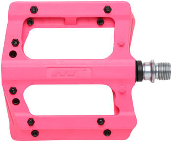 HT Components PA12A Pedals - Platform, Composite, 9/16", Neon Pink