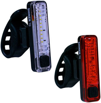 Planet-Bike-Shiner-70-Headlight-Taillight-Set---Black
