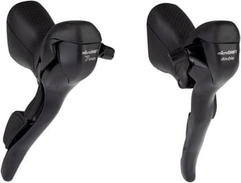 microSHIFT-R7-Drop-Bar-Shift-Lever-Set---2-x-7-Speed-Short-Reach-Shimano-Compatible-Black