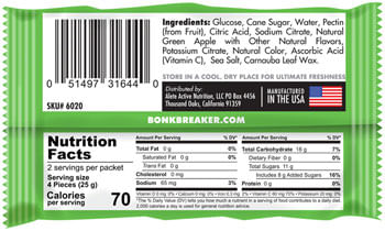 Bonk-Breaker-Energy-Chews---Green-Apple,-Box-of-10-Packs