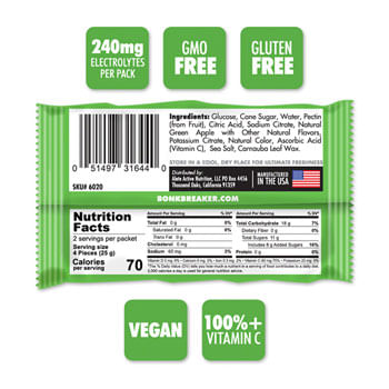 Bonk-Breaker-Energy-Chews---Green-Apple,-Box-of-10-Packs