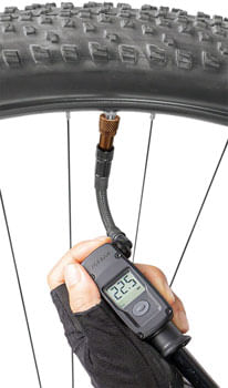 Topeak Mountain Digital Shock/Tire Mini Pump - 2Stage, 300psi, Black
