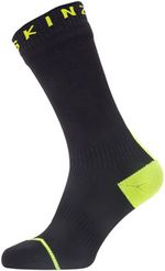 SealSkinz-Waterproof-All-Weather-Mid-Length-with-Hydrostop-Socks---Small-Black-Neon-Yellow