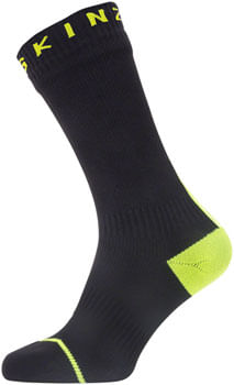 SealSkinz-Waterproof-All-Weather-Mid-Length-with-Hydrostop-Socks---Small-Black-Neon-Yellow