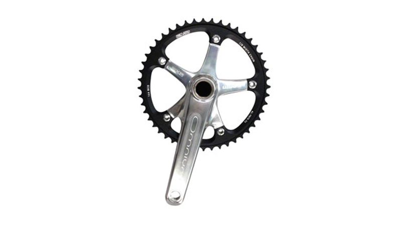 SRAM Omnium 172.5mm Track Crankset Silver Arms 48T Black Chainring,  Includes GXP Bottom Bracket