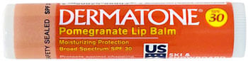 Dermatone Lip Balm - 0.15oz Tube, SPF30, Pomegranate