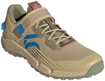 Five Ten Trailcross Clipless Shoes - Men's, Beige Tone/Blue Rush/Orbit Green, 8.5