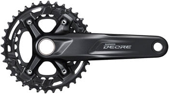 Shimano Deore FC-M4100-B2 Crankset - 170mm, 10-Speed, 36/26t, 96/64 BCD, For 51.8mm Chainline, Black