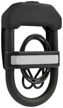 Hiplok DXC Wearable U-Lock - 3.34 x 5.9", Keyed, Includes 1m Cable, Black