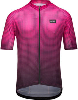 GORE Grid Fade Jersey - Black/Process Pink, Men's, X-Large