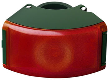 Bookman Curve Taillight - Rechargable, Green