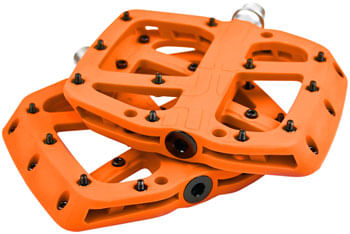 e*thirteen Base Pedals - Platform, Composite, 9/16", Naranja