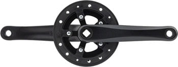 Samox OEM Crankset - 170mm,  28t, Square Taper JIS Spindle Interface, Riveted Chain Guard, Black