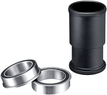 e*thirteen  BB92 Press Fit Bottom Bracket - 68/73/83mm, For all e*thirteen Base Cranks with 24mm Spindle, Black