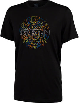 45NRTH Rune Wool T-Shirt - Black, X-Small
