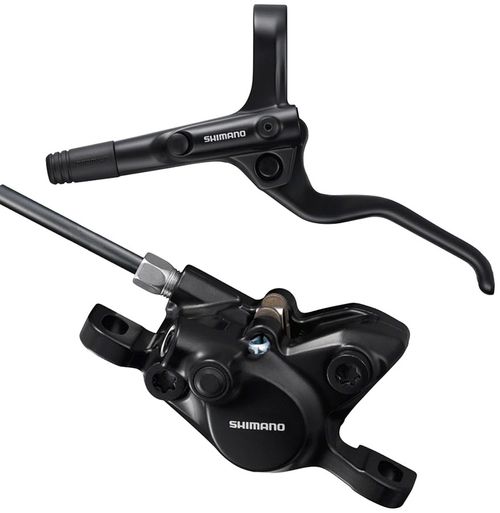 Shimano BR-MT200 Disc Brake and BL-MT201 Lever - Front, Hydraulic, 2-Piston, Post Mount, Black